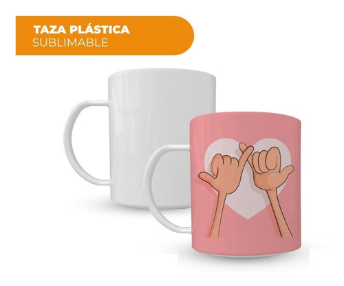 Imagen 3 de 10 de Taza Plastica Polímero Sublimable Blanca Recta Lmc X200 Uni