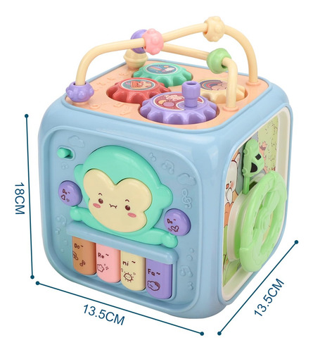 Cubo Didáctico 6 En 1 Actividades Para Niños Y Niñas