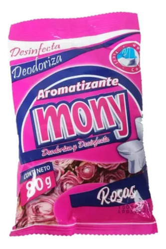 Pastilla Wc Desodorante Y Desinfectante Baño Mony 80gr 50 Pz
