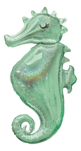 Anagram 3780001 Mermaid Desearía Seahorse Supershape Foil Ba