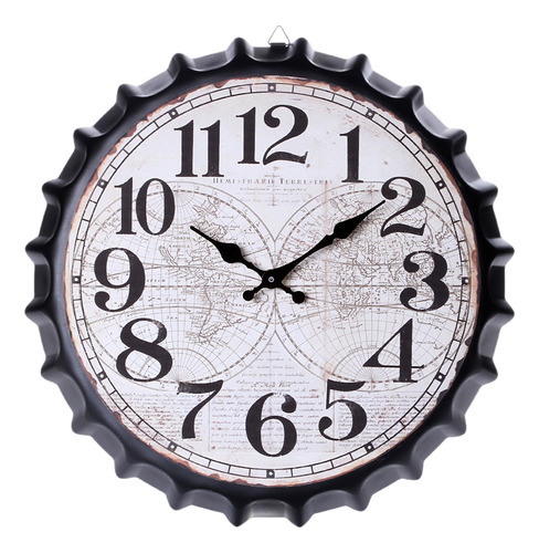 Reloj De Pared Grande Vintage Con Forma De Botella 3d Para D