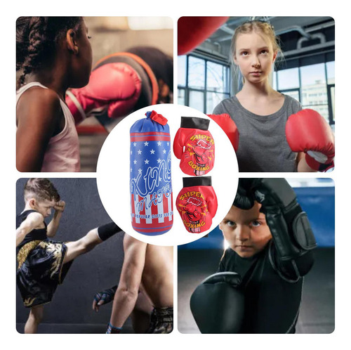 Saco De De Fitness Para Niños Juego De Saco De Boxeo Para Ni