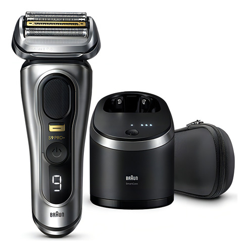 Barbeador elétrico Braun Series 9 Pro+ 9567cc Wet & Dry com SmartCare 6 em 1