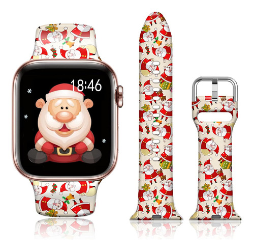 Malla Para Apple Watch 42/44mm Ftfcase Santa Claus