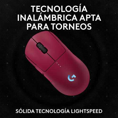 Mouse Inalámbrico Gamer Logitech G Pro 2 Lightspeed Magenta