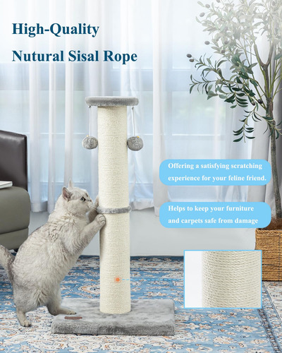 Rascador De Sisal Kilodor Para Gatos, 86 Cm De Alto, Color G
