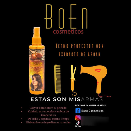 Termo Protector Capilar Premium Y Complementos Boen