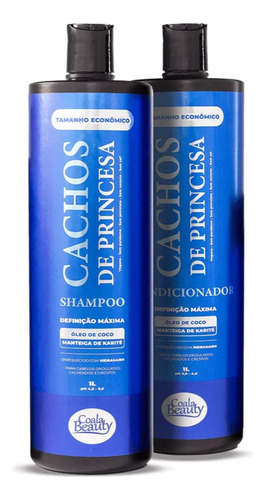 Kit Beauty Shampoo Condicionador 1l Cachos De Princesa Coala