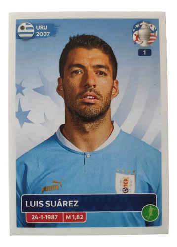 Lamina Uru22 - Luis Suarez - Álbum Copa America 2024