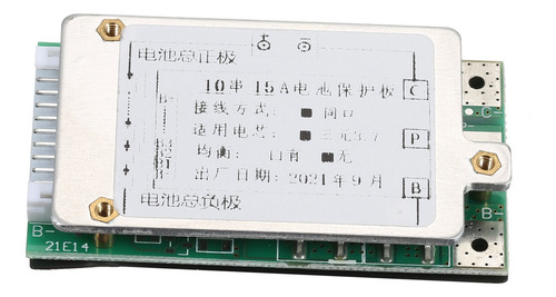 Baterías De Placa De Protección Bms/pcb/pcm 36v/37v 10s 15a