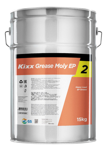 Grasa Multipropósito Carga Pesada Kixx Grease Moly Ep2, 15kg