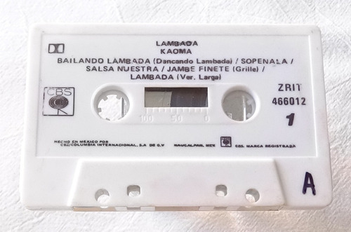 Kaoma Lambada Tape Cassette 1989 Cbs Columbia - Sin Caja