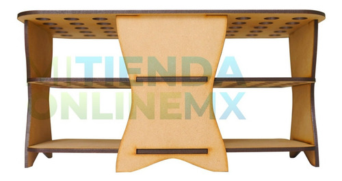 Imagen 6 de 6 de Porta Plumones De Mdf Para 50 Crayola Super Tips