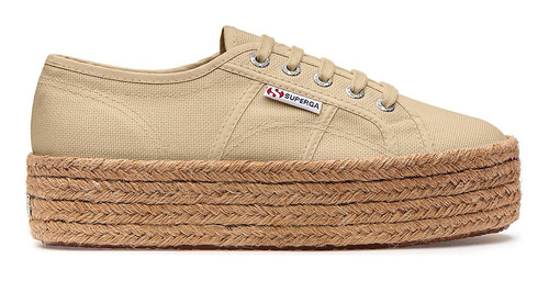 Championes Superga 2790 Rope Plataforma Beige