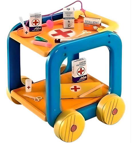 Carro Doctor Infantil Set De Medicina Toy New 10609 Bigshop