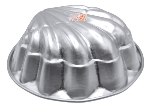 Molde Para Gelatina De Aluminio, Forma De Concha, 24x8.5cm Color Gris