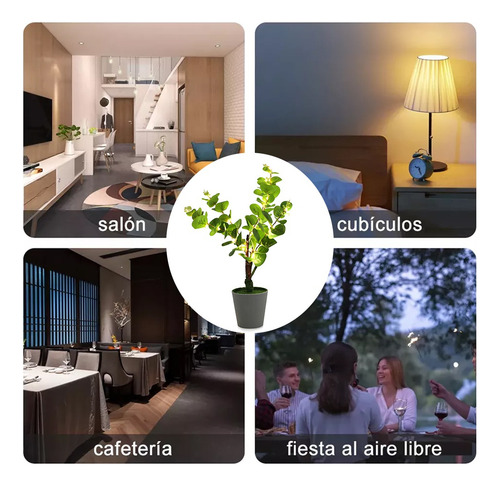 Planta Artificial Con Luces Para Decoración De Sala De Bodas