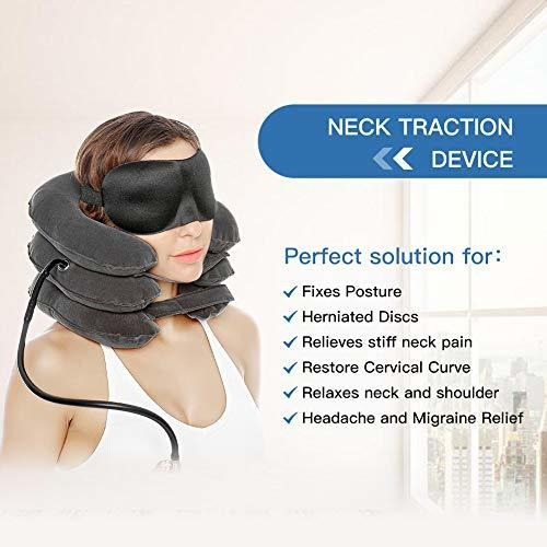 Cervical Del Cuello Dispositivo De Tracción Almohada Infla