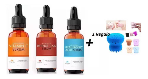 Ácido Hialuronico + Vitamina C + Retinol + Cepillo Limpiador