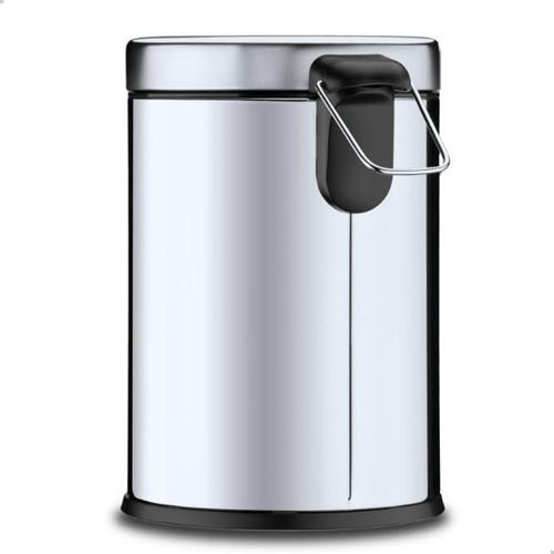 Lixeira Inox 12 Litros Com Pedal E Cesto Removível Estilo