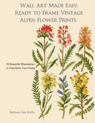 Wall Art Made Easy Ready To Frame Vintage Alpen Flower Print