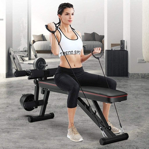 Durewbsw Banco De Pesas Ajustable Banco De Fitness Banco