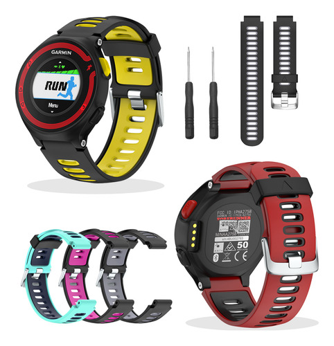 Correa De Silicona Para Reloj Garmin Forerunner 220, 230,