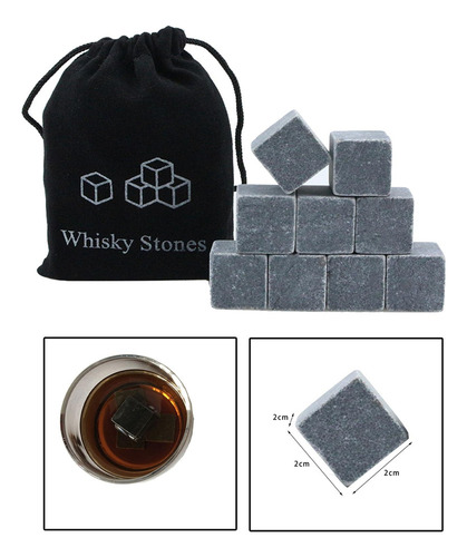 9x Piedras For Whisky, Cubitos De Hielo Reutilizables,