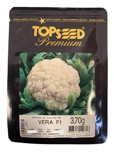 Semente Couve Flor Híb. Vera Verão Topseed 1.000 Sementes