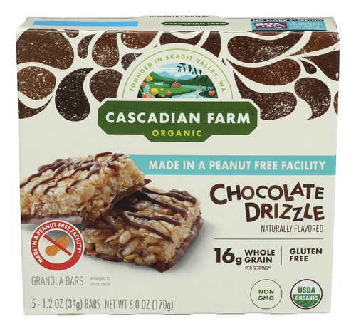 Cascadian Farm Barras De Granola De Chocolate Orgnico Sin Ca