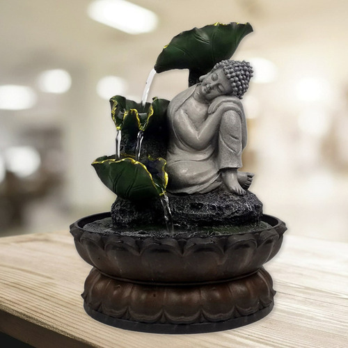 Fonte De Água De Mesa Interna Asiática De Buda