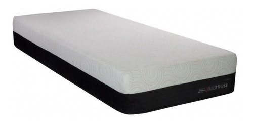 King Koil Express Comfort G24 colchón 1 plaza de espuma blanco y negro 80cm x 190cm x 24cm con euro pillow