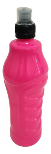 Botella Deportiva Plastica Fluor 600ml C/pico Sport 