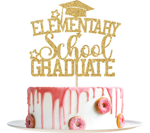 Decoración Para Tarta De Graduación De La Escuela Primaria,