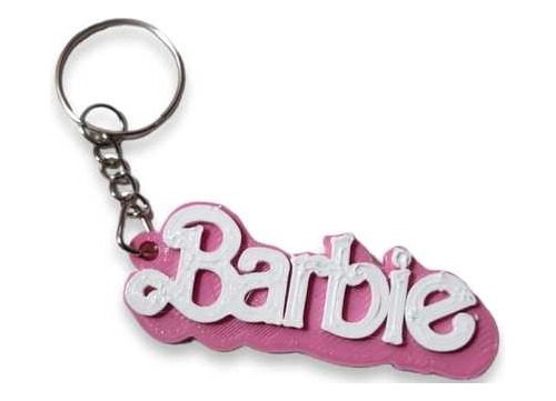 Llavero De Barbie Con Aro