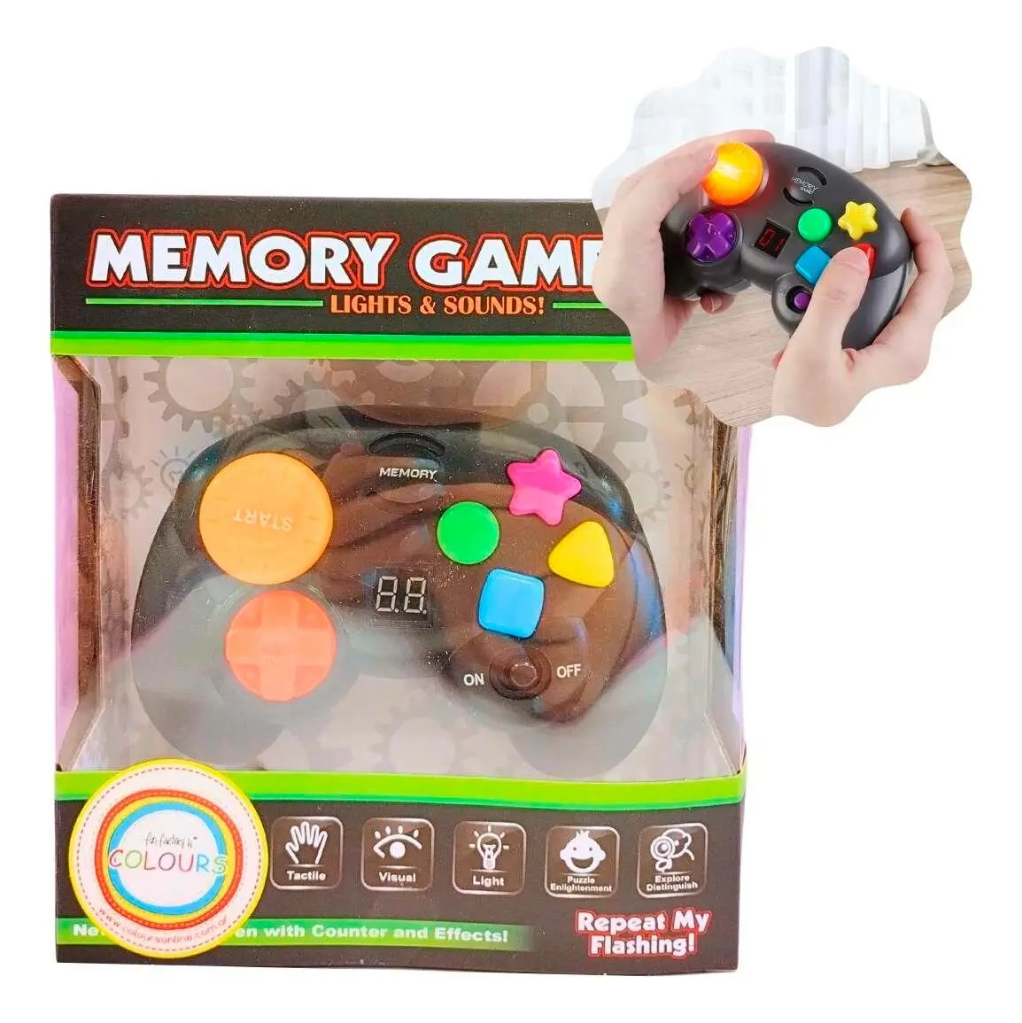 Juego De Memoria Joystick Juguete Memory Game Luz Y Sonido