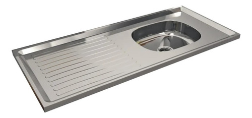 Mesada Reversible Centro Estant De Acero Inox 1,40m Tio Musa