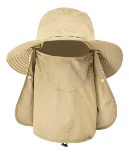 Sombrero Gorro 3 En 1 Sol Guarda Polvo Trekking Pesca Campin