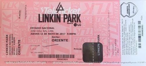 Remate De Entradas Linkin Park Oriente Cambo B