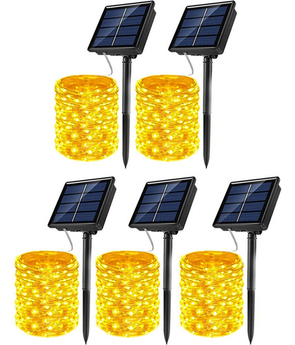 Lámparas Solares Led Impermeables A Prueba De Aire Li De 5 P
