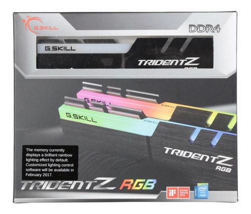 Imagem 2 de 5 de Memoria G.skill Tridentz Rgb Series 16gb (2x8gb)4266mhz Ddr4