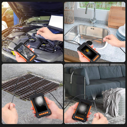 Imagen 3 de 5 de Cámara De Inspección Endoscópica 1080p 4,3hd 2-5mts