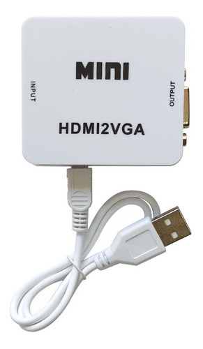 Adaptador Conversor Hdmi P/ Vga Ps4,xbox,pc P/ Monitor Vga