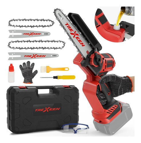 Mini Motosierra Trexeen M18 2 En 1 20 Y 15 Cm Inalámbrica