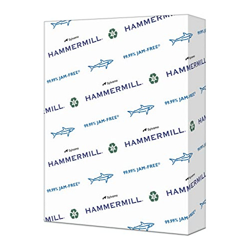 Papel Hammermill, Gran Impresora 100% Blanca Papel Reciclado