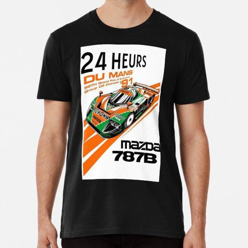 Remera Mazda 787b Blanco Algodon Premium