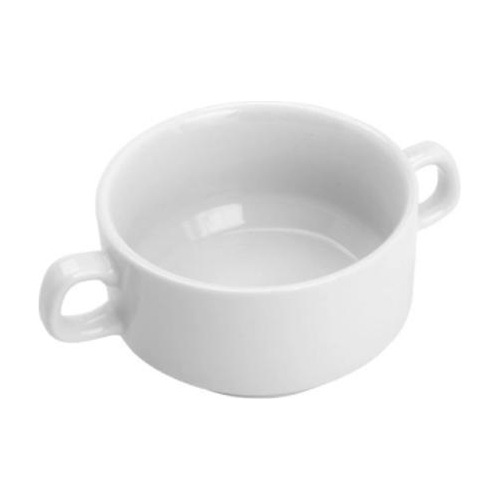 Bowl De Porcelana C/alça Branco 14x9,5x5cm 250ml