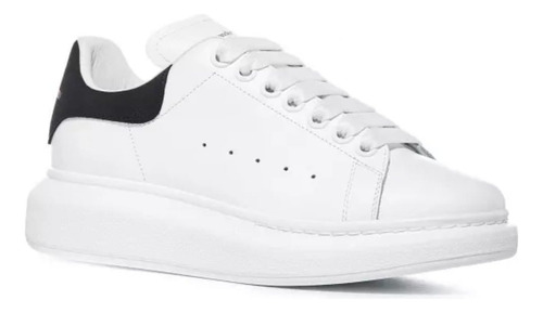 Tenis Alexander Mcqueen Talón Negro Clásico Oversized