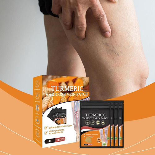 Parche De Cúrcuma Para Venas Varicosas, 2 Cajas De Pegatinas