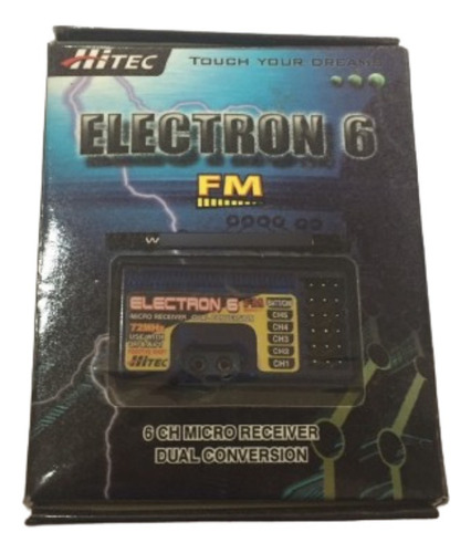 Hitec Receptor Electron 6 Fm 72mhz Jr/airtronics S/cristal